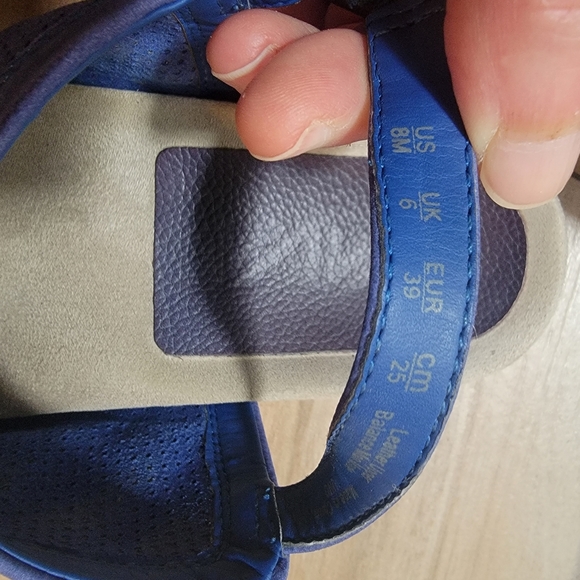 Anthropologie Naya Buckle Wedge Slides - Picture 4 of 7